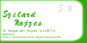 szilard mojzes business card